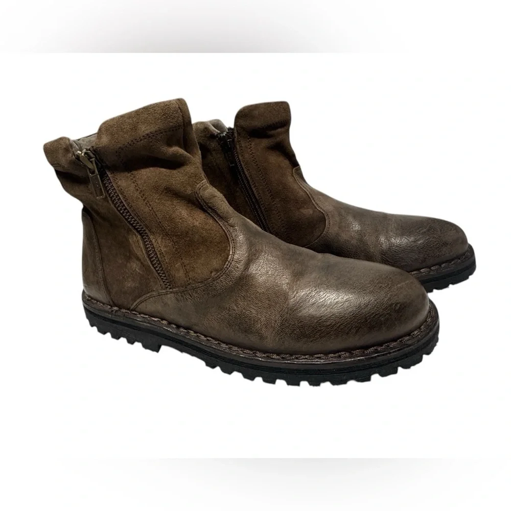 Roan Womens Danni Testa Di Moro Brown Ankle Boots Size 9